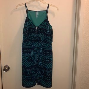 Ruffled Printed Dress